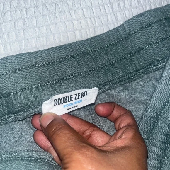 Double Zero Green Sweatpants & Matching Sweatshirt Soft Cotton Blend - Picture 5 of 9